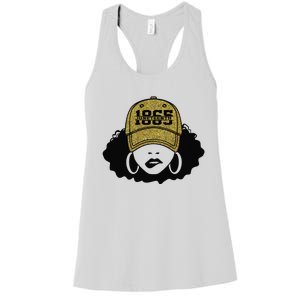 1865 Juneteenth Celebrate Black Magic Melanin  Women's Racerback Tank