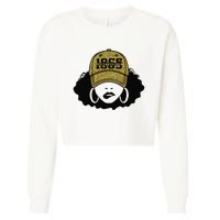 1865 Juneteenth Celebrate Black Magic Melanin  Cropped Pullover Crew