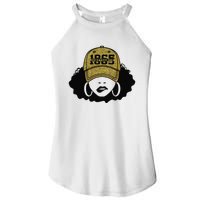 1865 Juneteenth Celebrate Black Magic Melanin  Women's Perfect Tri Rocker Tank