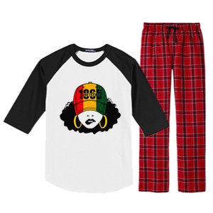 1865 Juneteenth Celebrate Black Magic Melanin  Raglan Sleeve Pajama Set