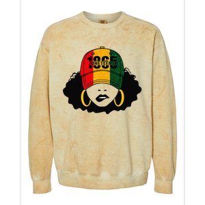 1865 Juneteenth Celebrate Black Magic Melanin  Colorblast Crewneck Sweatshirt