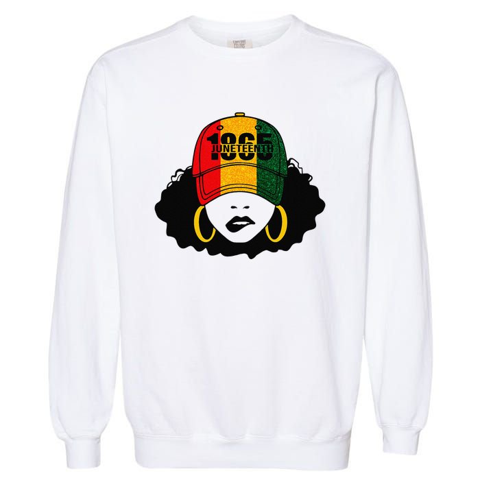 1865 Juneteenth Celebrate Black Magic Melanin  Garment-Dyed Sweatshirt