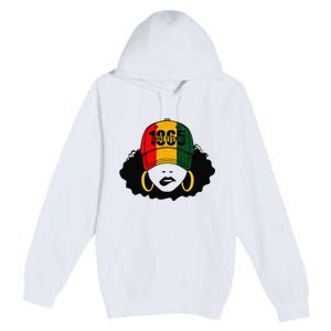 1865 Juneteenth Celebrate Black Magic Melanin  Premium Pullover Hoodie