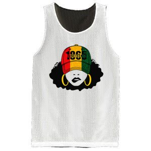 1865 Juneteenth Celebrate Black Magic Melanin  Mesh Reversible Basketball Jersey Tank