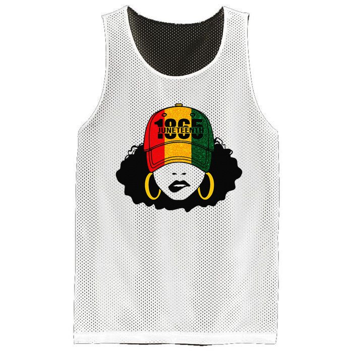 1865 Juneteenth Celebrate Black Magic Melanin  Mesh Reversible Basketball Jersey Tank