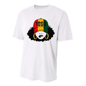 1865 Juneteenth Celebrate Black Magic Melanin  Performance Sprint T-Shirt