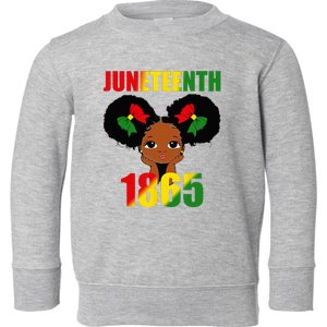 1865 Juneteenth Celebrate African American Freedom Day Women Toddler Sweatshirt