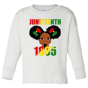 1865 Juneteenth Celebrate African American Freedom Day Women Toddler Long Sleeve Shirt