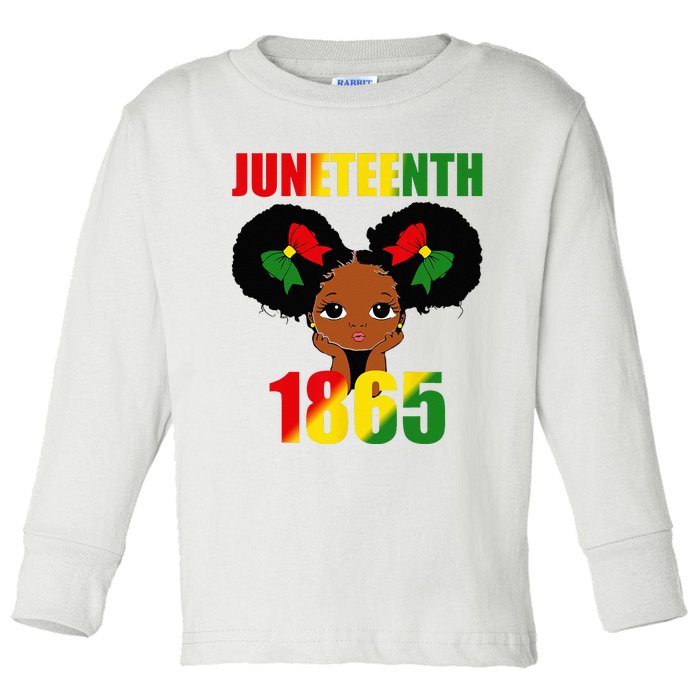 1865 Juneteenth Celebrate African American Freedom Day Women Toddler Long Sleeve Shirt