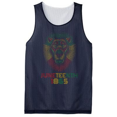 1865 Juneteenth Celebrate Lion African American Freedom Day Mesh Reversible Basketball Jersey Tank