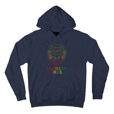 1865 Juneteenth Celebrate Lion African American Freedom Day Tall Hoodie