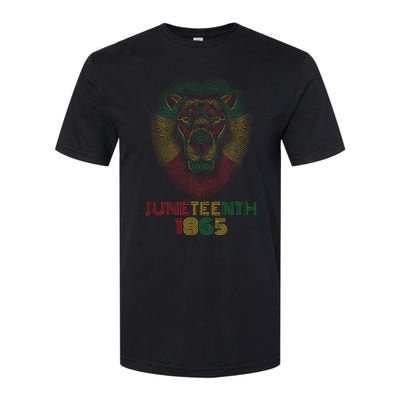 1865 Juneteenth Celebrate Lion African American Freedom Day Softstyle CVC T-Shirt