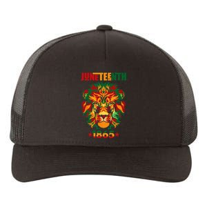 1865 Juneteenth Celebrate Lion African American Freedom Day Yupoong Adult 5-Panel Trucker Hat