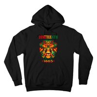 1865 Juneteenth Celebrate Lion African American Freedom Day Hoodie