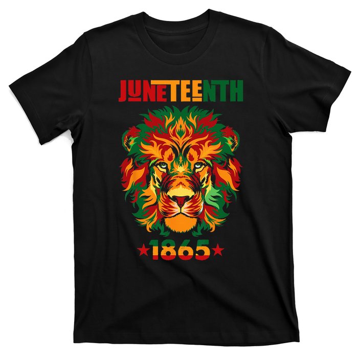 1865 Juneteenth Celebrate Lion African American Freedom Day T-Shirt