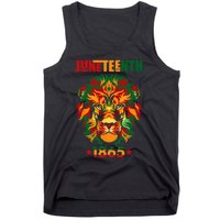 1865 Juneteenth Celebrate Lion African American Freedom Day Tank Top