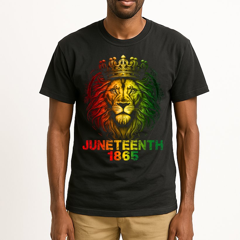 1865 Juneteenth Celebrate Lion African American Freedom Day Tall T-Shirt