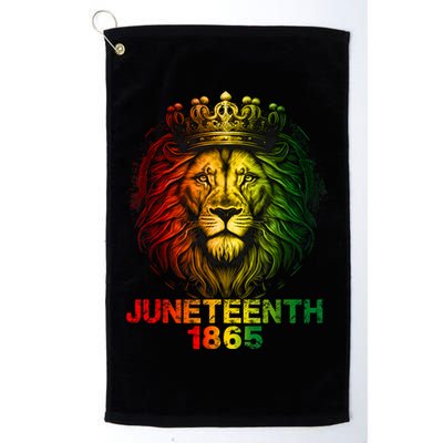 1865 Juneteenth Celebrate Lion African American Freedom Day Golf Towel