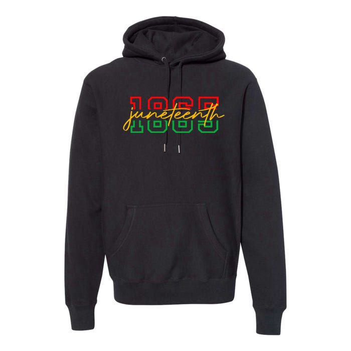 1865 Juneteenth Celebrate African American Freedom Day Women Premium Hoodie