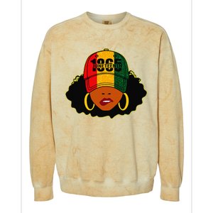 1865 Juneteenth Celebrate Black Magic Melanin  Colorblast Crewneck Sweatshirt