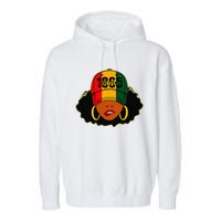 1865 Juneteenth Celebrate Black Magic Melanin  Garment-Dyed Fleece Hoodie