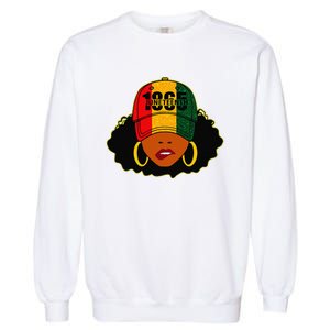 1865 Juneteenth Celebrate Black Magic Melanin  Garment-Dyed Sweatshirt