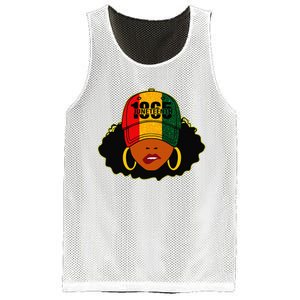 1865 Juneteenth Celebrate Black Magic Melanin  Mesh Reversible Basketball Jersey Tank