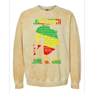 1865 Juneteenth Celebrating Black Black Queen African Colorblast Crewneck Sweatshirt