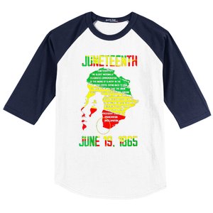 1865 Juneteenth Celebrating Black Black Queen African Baseball Sleeve Shirt