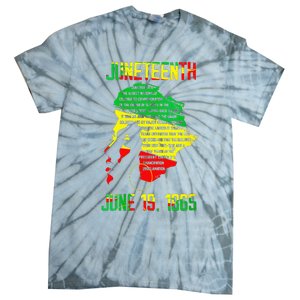 1865 Juneteenth Celebrating Black Black Queen African Tie-Dye T-Shirt