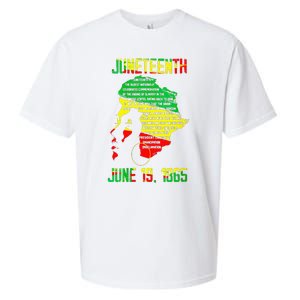 1865 Juneteenth Celebrating Black Black Queen African Sueded Cloud Jersey T-Shirt