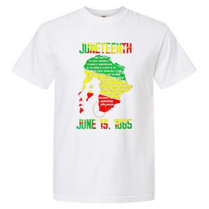 1865 Juneteenth Celebrating Black Black Queen African Garment-Dyed Heavyweight T-Shirt