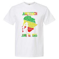 1865 Juneteenth Celebrating Black Black Queen African Garment-Dyed Heavyweight T-Shirt