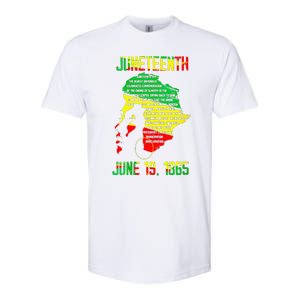 1865 Juneteenth Celebrating Black Black Queen African Softstyle CVC T-Shirt