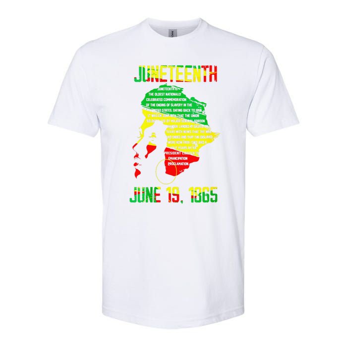 1865 Juneteenth Celebrating Black Black Queen African Softstyle CVC T-Shirt