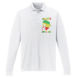 1865 Juneteenth Celebrating Black Black Queen African Performance Long Sleeve Polo