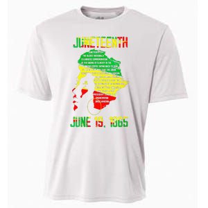 1865 Juneteenth Celebrating Black Black Queen African Cooling Performance Crew T-Shirt