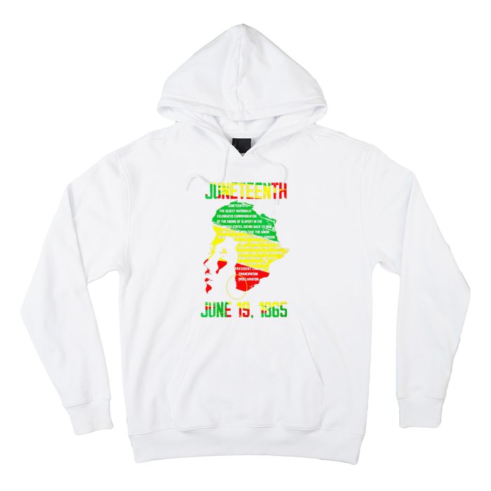 1865 Juneteenth Celebrating Black Black Queen African Hoodie