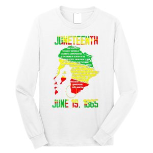 1865 Juneteenth Celebrating Black Black Queen African Long Sleeve Shirt