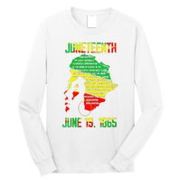 1865 Juneteenth Celebrating Black Black Queen African Long Sleeve Shirt