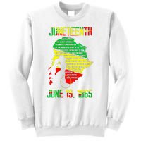 1865 Juneteenth Celebrating Black Black Queen African Sweatshirt