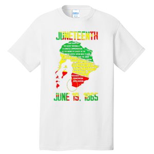 1865 Juneteenth Celebrating Black Black Queen African Tall T-Shirt