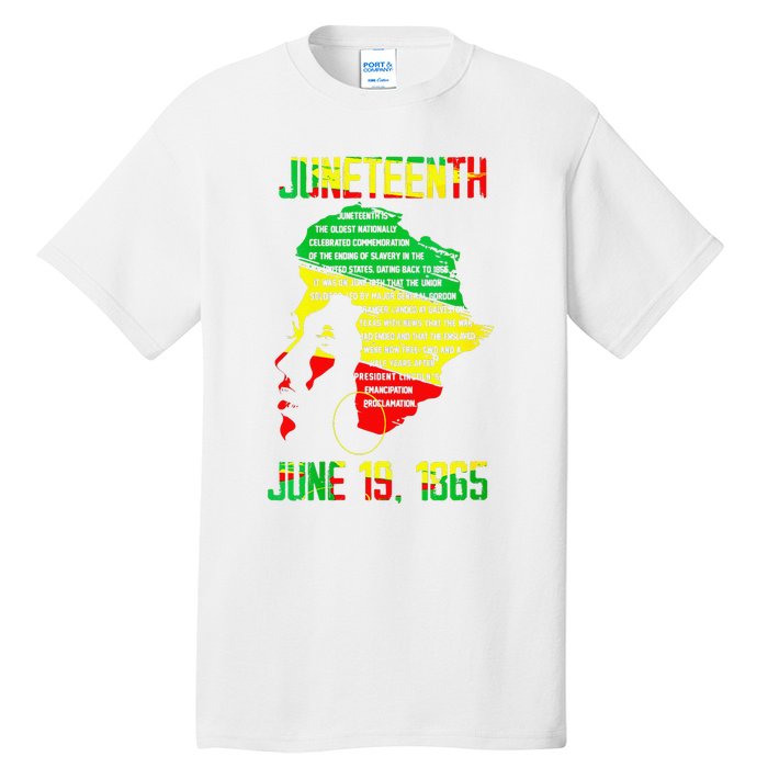 1865 Juneteenth Celebrating Black Black Queen African Tall T-Shirt