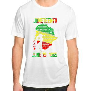 1865 Juneteenth Celebrating Black Black Queen African Adult ChromaSoft Performance T-Shirt