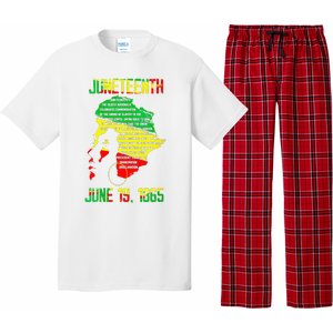 1865 Juneteenth Celebrating Black Black Queen African Pajama Set