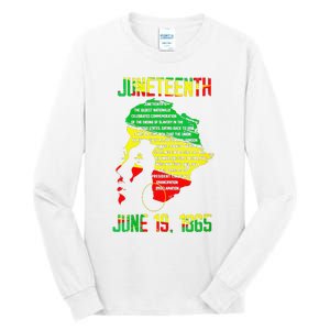 1865 Juneteenth Celebrating Black Black Queen African Tall Long Sleeve T-Shirt