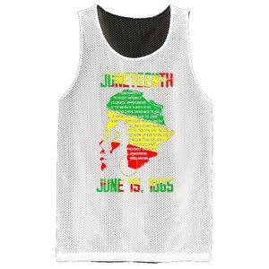 1865 Juneteenth Celebrating Black Black Queen African Mesh Reversible Basketball Jersey Tank