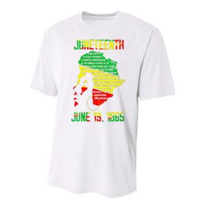 1865 Juneteenth Celebrating Black Black Queen African Performance Sprint T-Shirt