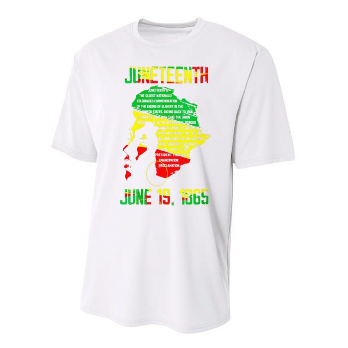 1865 Juneteenth Celebrating Black Black Queen African Performance Sprint T-Shirt