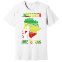 1865 Juneteenth Celebrating Black Black Queen African Premium T-Shirt